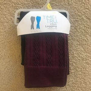 2 for 1 Fleece Lined Leggings